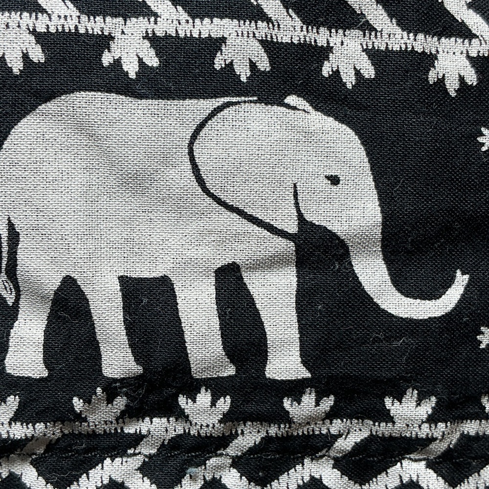 Old Navy Dark Navy and White Elephant Patterned Dress